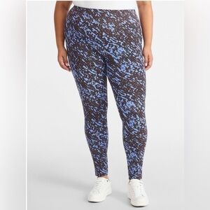 Legging Terra & Sky Taille Plus (16W-18W) Halloween Gris Citrouilles, Neuf